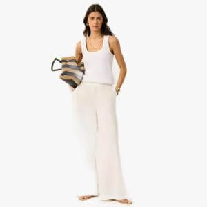 Mint Velvet Mint Velvet Linen Scallop Trouser